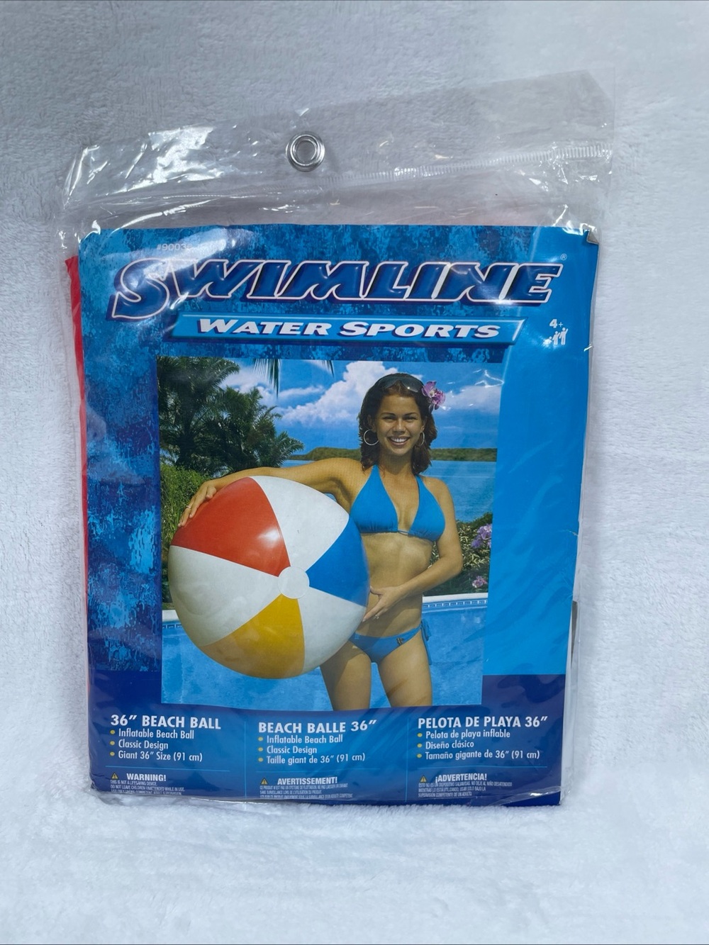 Swimline Giant 36" Beach Ball #90036 NEVER USED! Vintage Summer Water Sports